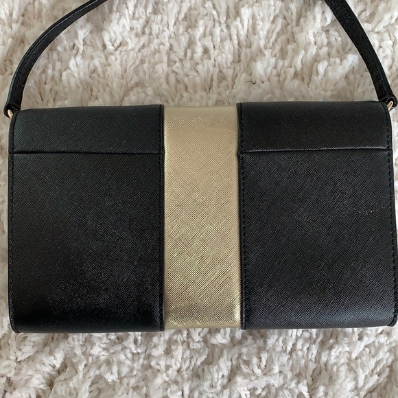Kate Spade black and gold purse - Picture 3 of 6
